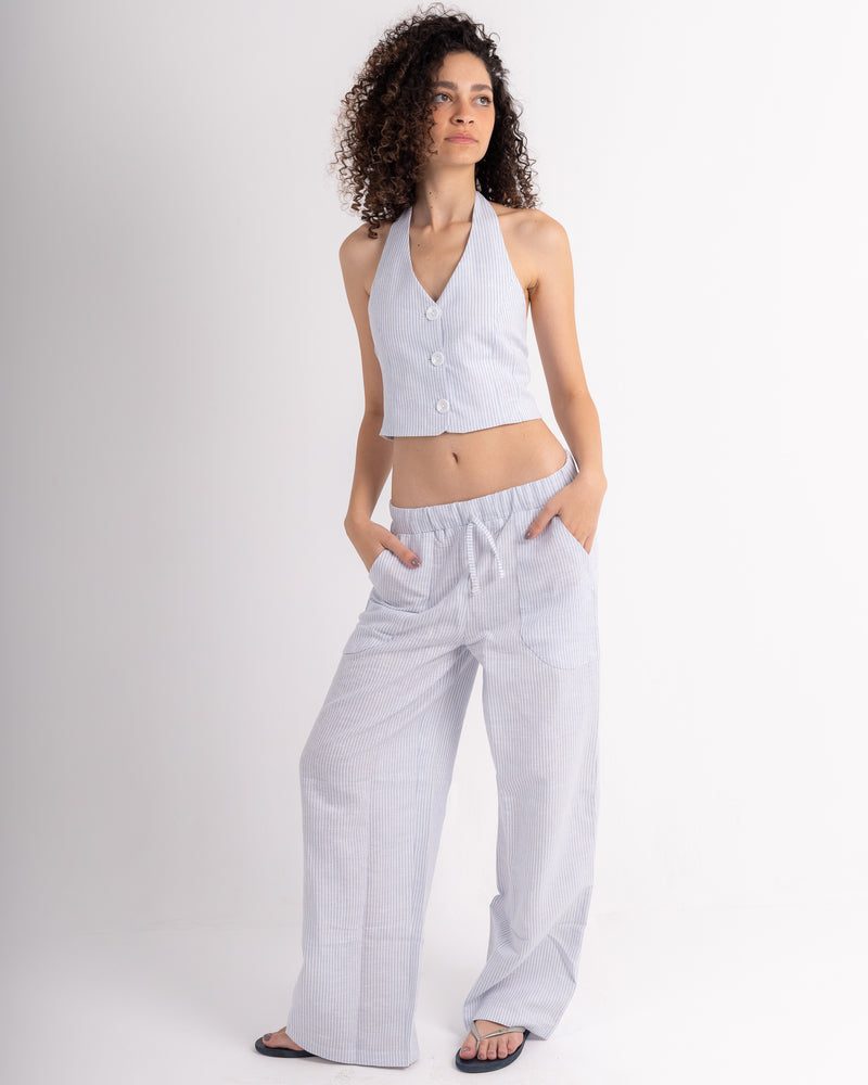Striped Linen Pants
